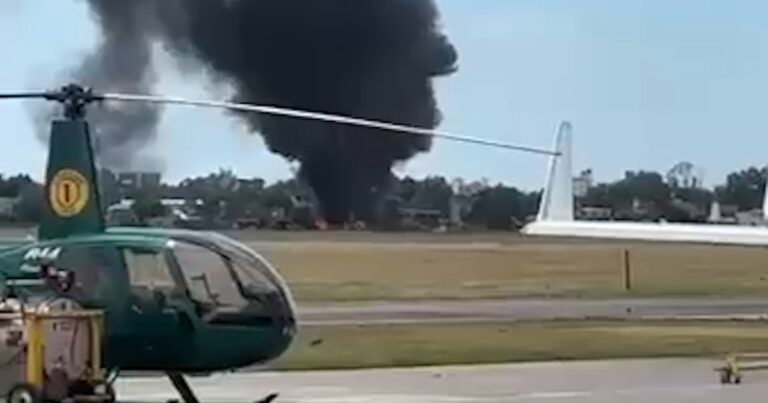 Las fotos y los videos del despiste del avión privado en el aeropuerto de San Fernando