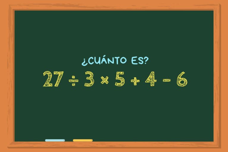El reto matemático que pone a prueba a los mejores: cuánto es 27  3  5 + 4  6