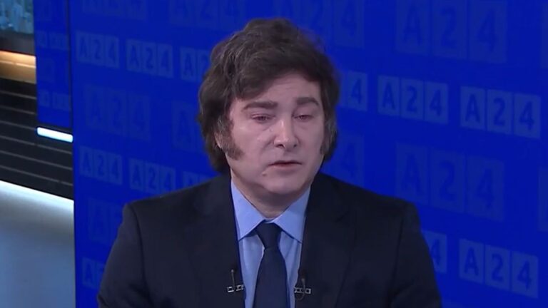 Insólito: Javier Milei culpó al kirchnerismo por problemas técnicos en una entrevista con A24