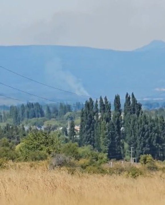 Incendios forestales en Chubut: combaten un foco detectado en Los Cipreses