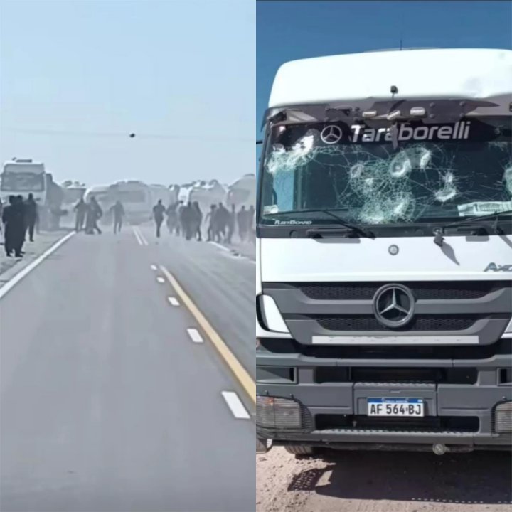 Escándalo en Vaca Muerta: la marcha de la UOCRA terminó con piedrazos y corridas