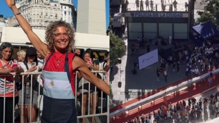 Récord histórico: Maru Botana y la torta Rogel más larga del mundo en el Obelisco