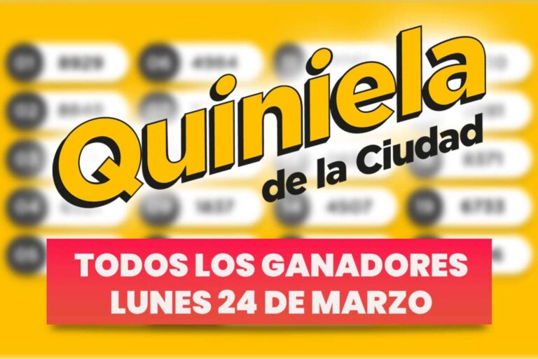 Quiniela Nacional: todos los números ganadores de ayer, lunes 24 de marzo