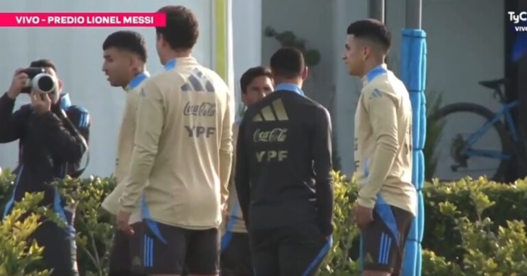 Video: la charla de Messi con Scaloni antes de arrancar el entrenamiento