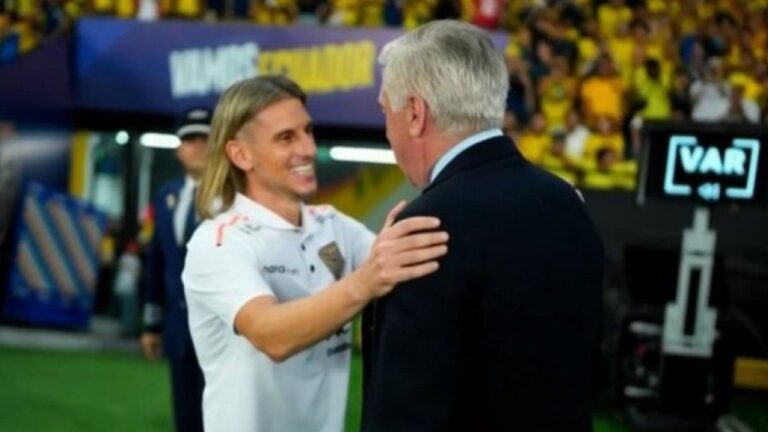 Video: Ancelotti, Beccacece y un gesto inesperado en la previa del Brasil-Ecuador
