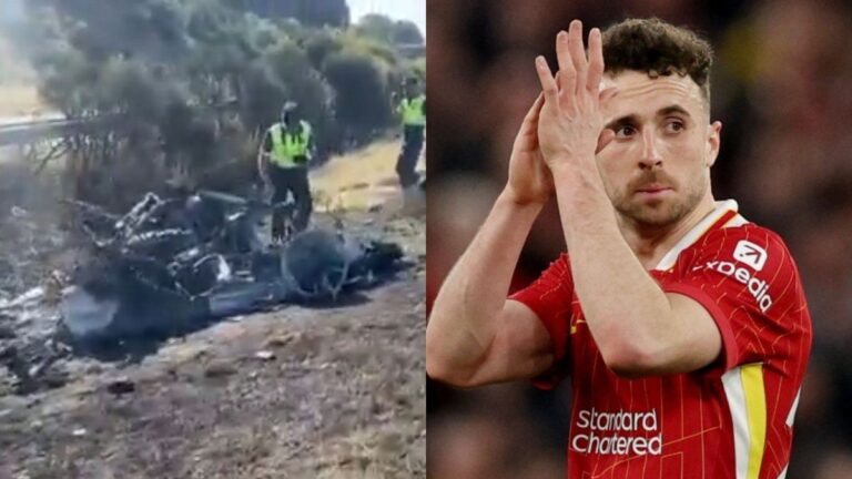 Impactante: así quedó el auto de Diogo Jota tras el accidente que le costó la vida
