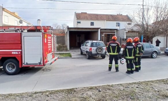 Principio de incendio en vivienda de Rawson