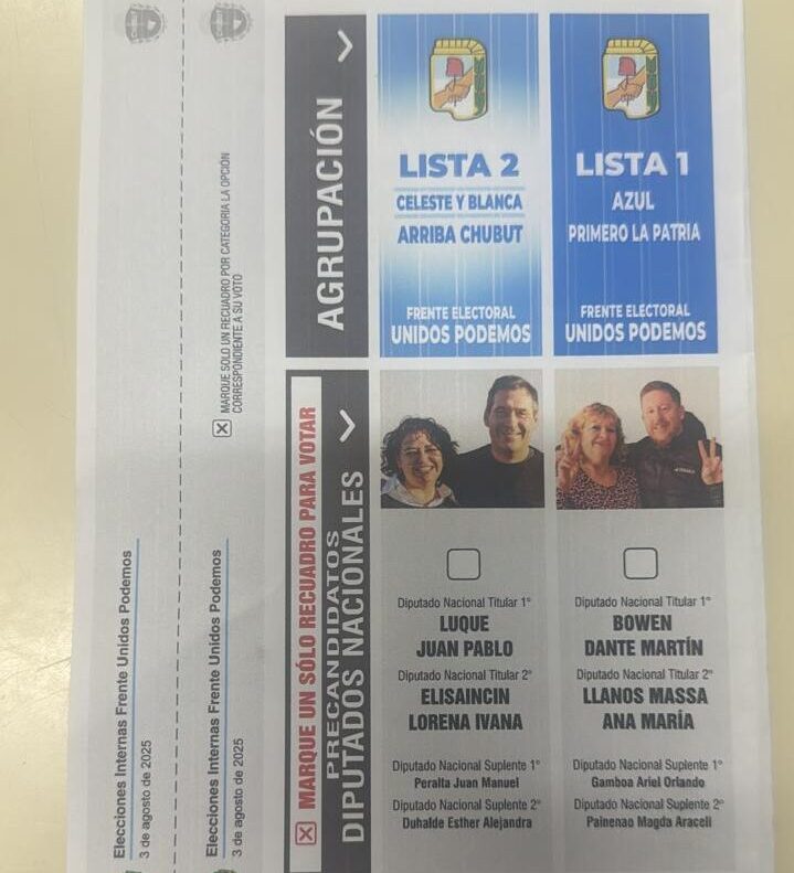 El PJ ya tiene la boleta única para las internas del 3 de agosto
