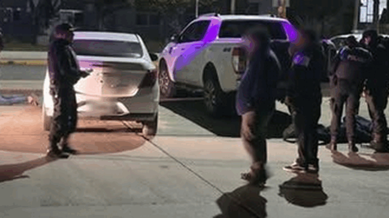 Quisieron robar una rueda de auxilio en Km 3