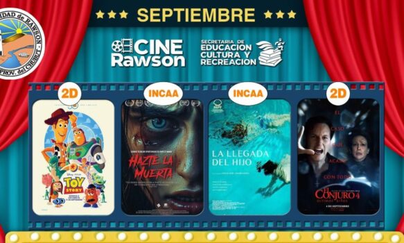 Cine Rawson celebra el aniversario de la ciudad con estrenos para toda la familia