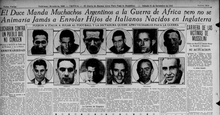«Queríamos jugar al fútbol, no combatir: cómo fue la huida de película de tres cracks argentinos de la Italia de Benito Mussolini