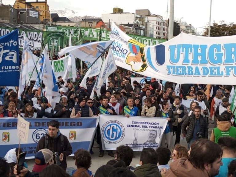 Para la CGT Ushuaia hubo infiltrados en la marcha