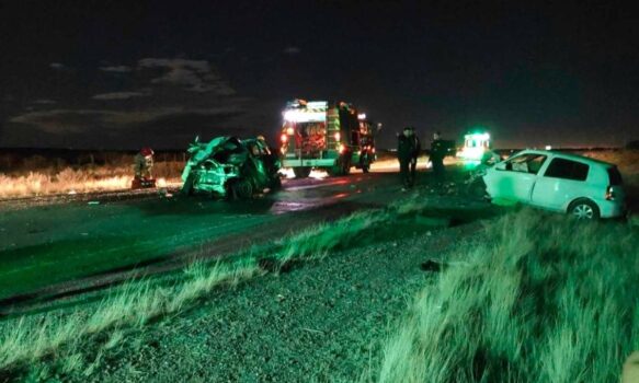 Choque frontal en Ruta Nacional 25