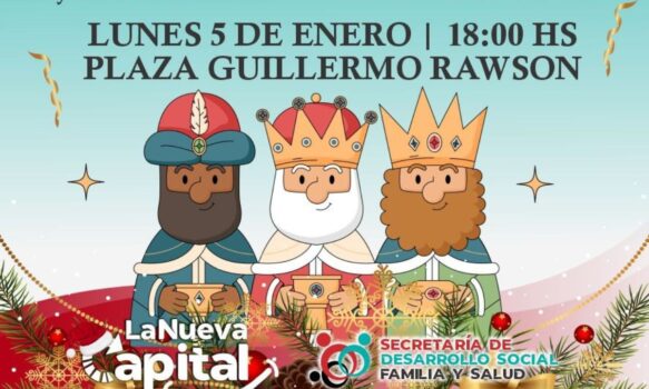 Este lunes, los Reyes Magos visitarán la plaza Guillermo Rawson