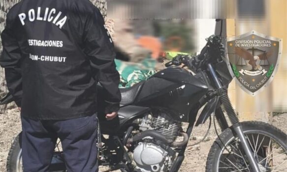 La policía encontró una moto denunciada como sustraída