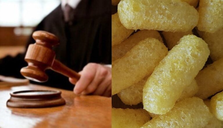 Ilustración de redes sociales y justicia, con símbolo de martillo judicial y perfiles digitales