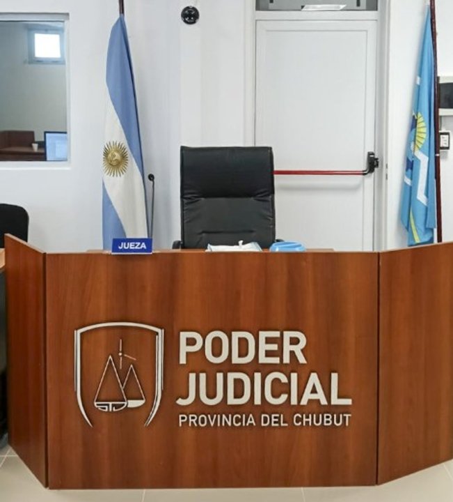 Ilustración de paisaje rural de la meseta chubutense, cerca de Gan Gan.