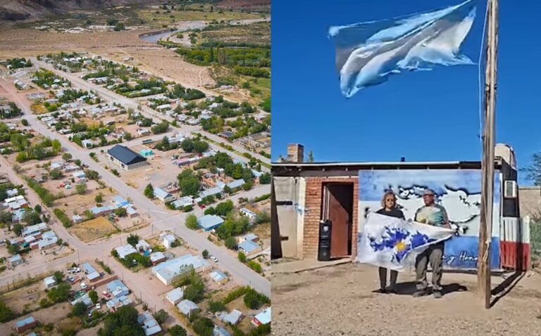 Intendente Sergio Bowman hablando sobre el acto suspendido en Las Plumas, Chubut.