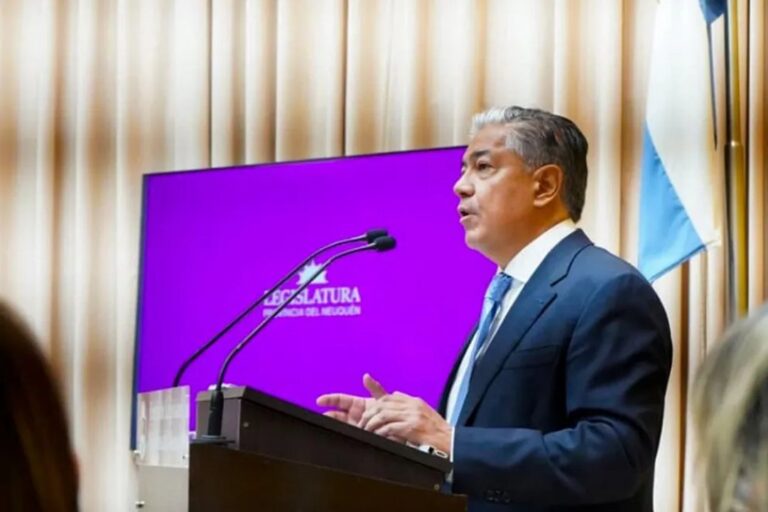 Mapa de la provincia de Neuquén destacando las regiones del Alto Neuquén y del Limay.