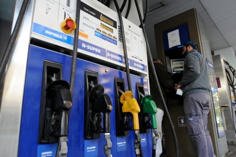 Gráfico de ventas de combustibles en Chubut y Santa Cruz