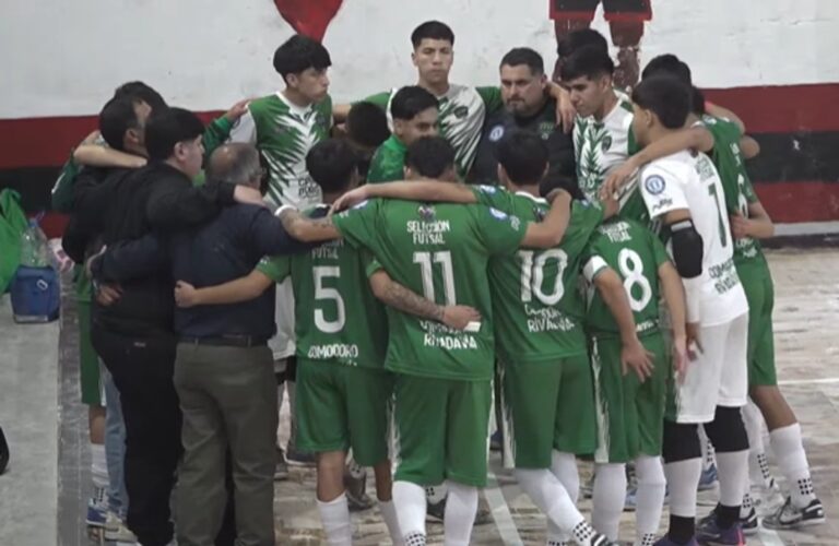 Partido de futsal entre Comodoro Rivadavia y Mendoza en la final del Campeonato Argentino C20