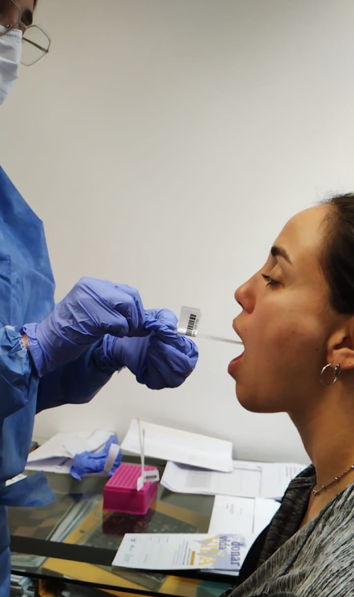 Hisopado bucal para donación de médula ósea en Chubut