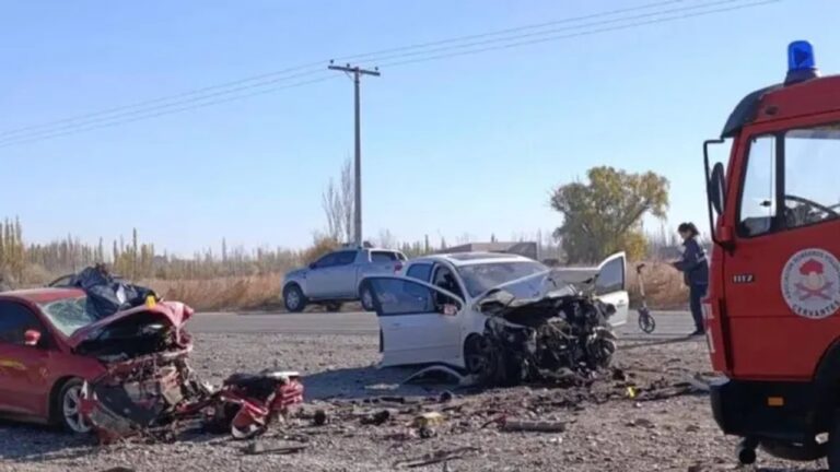 Vista de la Ruta 22 en cercanías de Cervantes, lugar del accidente
