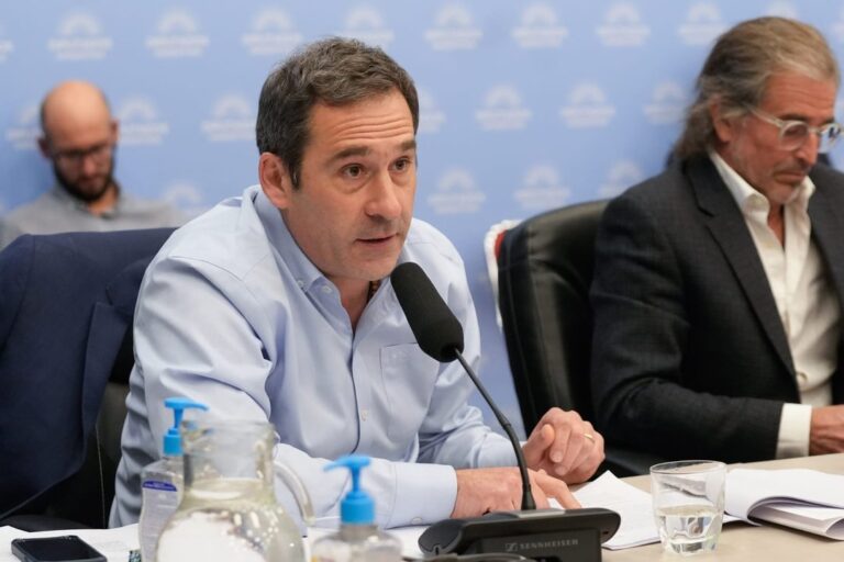 Juan Pablo Luque en la reunión de comisiones de Energía y Presupuesto