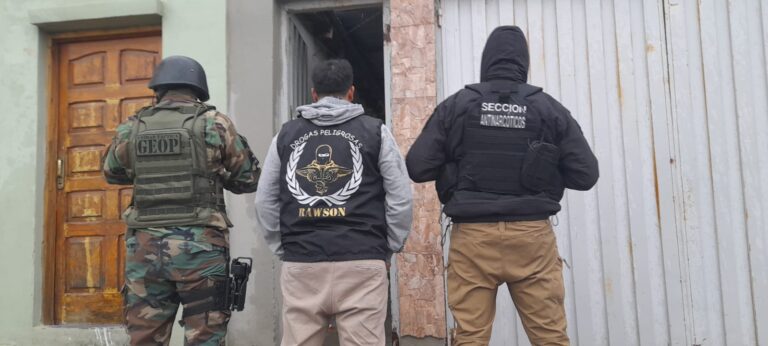 Procedimiento policial en Rawson por narcomenudeo