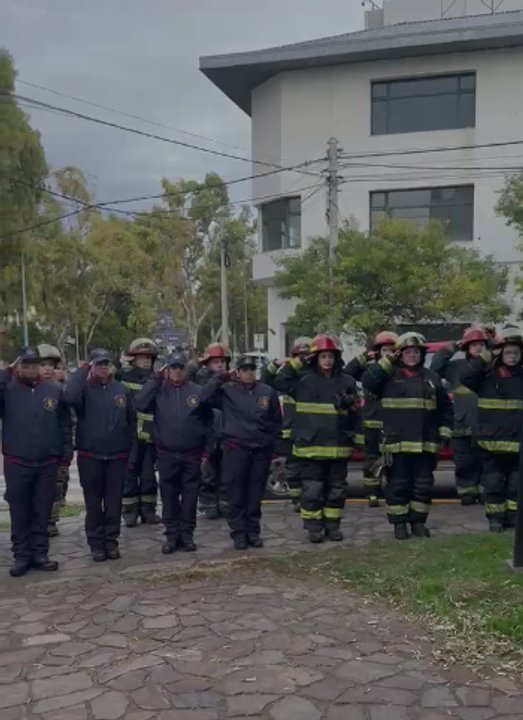 Acto por el Día del Bombero Voluntario en Comodoro Rivadavia