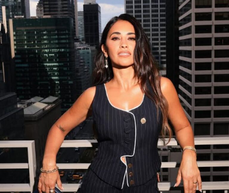Antonela Roccuzzo en un evento público