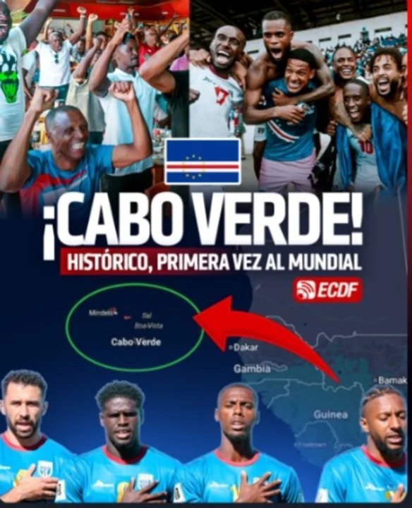Familias de origen caboverdiano en Chubut celebrando el empate de Cabo Verde contra España en el Mundial 2026