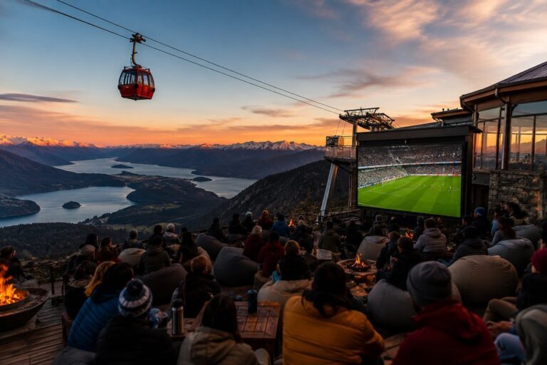 Vista panorámica desde el Complejo Teleférico Cerro Otto en Bariloche