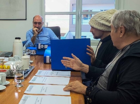 Reunión entre autoridades de Servicoop y representantes de Conciencia Ciudadana en Madryn