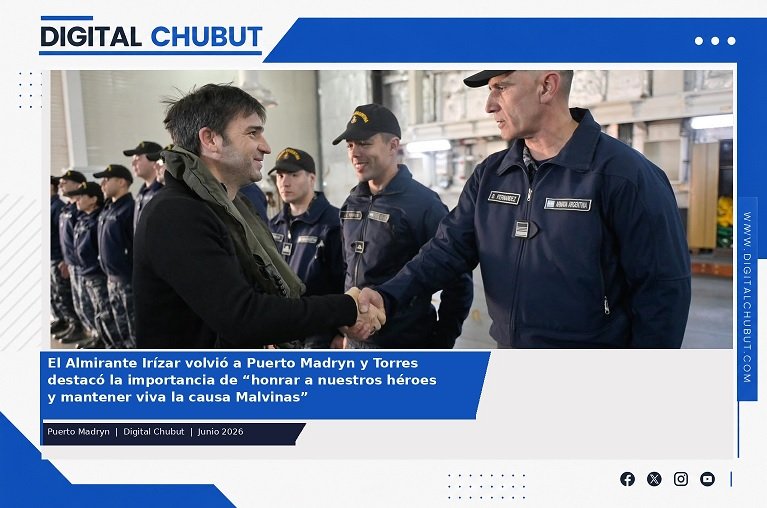 Rompehielos ARA Almirante Irízar amarrado en el Muelle Comandante Luis Piedra Buena de Puerto Madryn