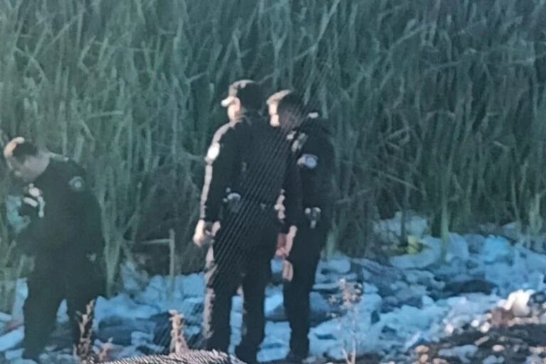 Cinta policial en la escena del hallazgo del cuerpo de una mujer en un basural en Santa Fe