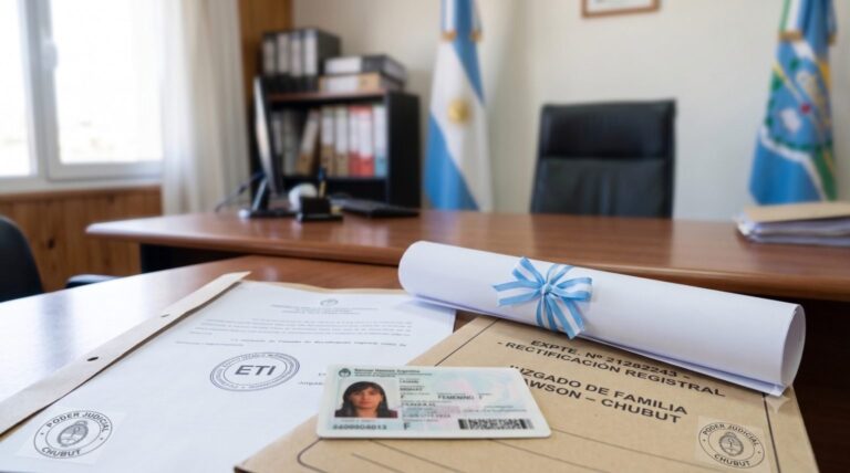 Fallo judicial sobre rectificación de identidad de género en Rawson
