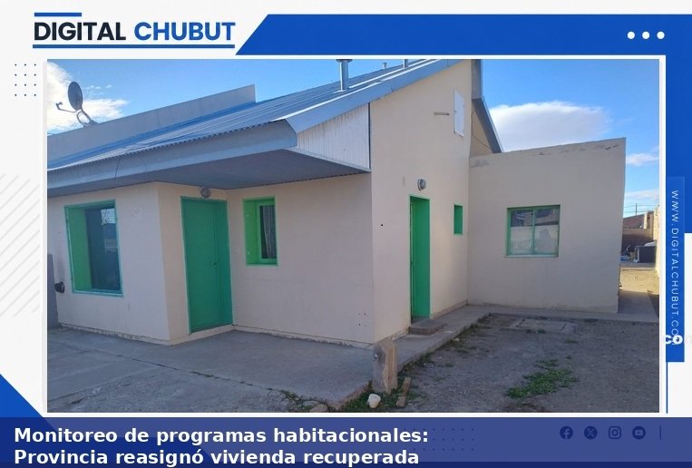 Vivienda recuperada en Sarmiento, Chubut