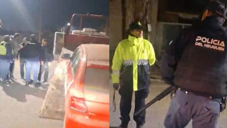 Grúa retenida en operativo de alcoholemia en Centenario, Chubut