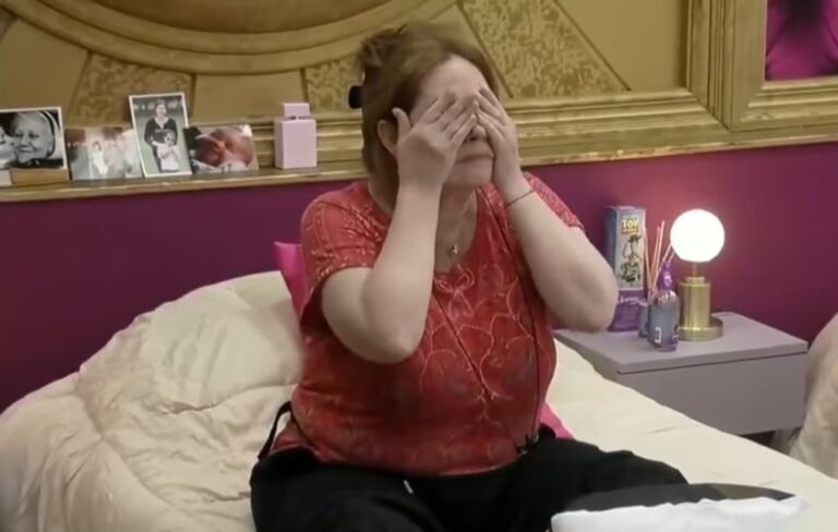 Andrea del Boca en la casa de Gran Hermano Generación Dorada