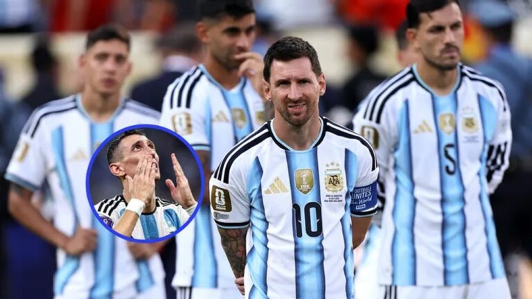 Ángel Di María con la camiseta de la Selección Argentina