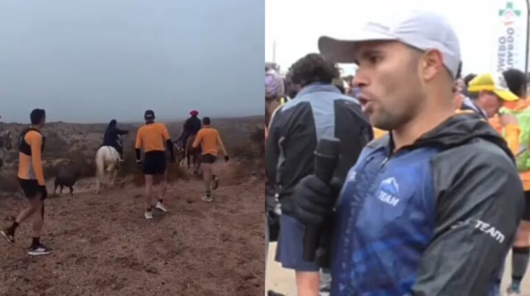 Corredores durante la competencia Doble Apolo en el Área Natural Protegida Paso Córdoba