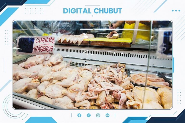 Gráfico comparativo del consumo de pollo y carne vacuna en Argentina