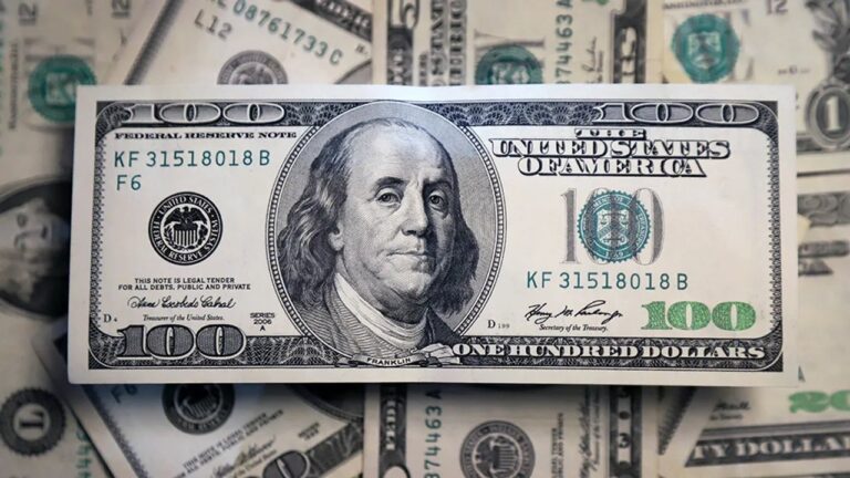 Gráfica de cotización del dólar oficial en Argentina