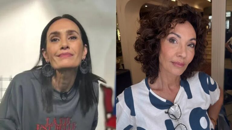 Federica Pais durante su reaparición televisiva tras el fallecimiento de su hermana Ernestina
