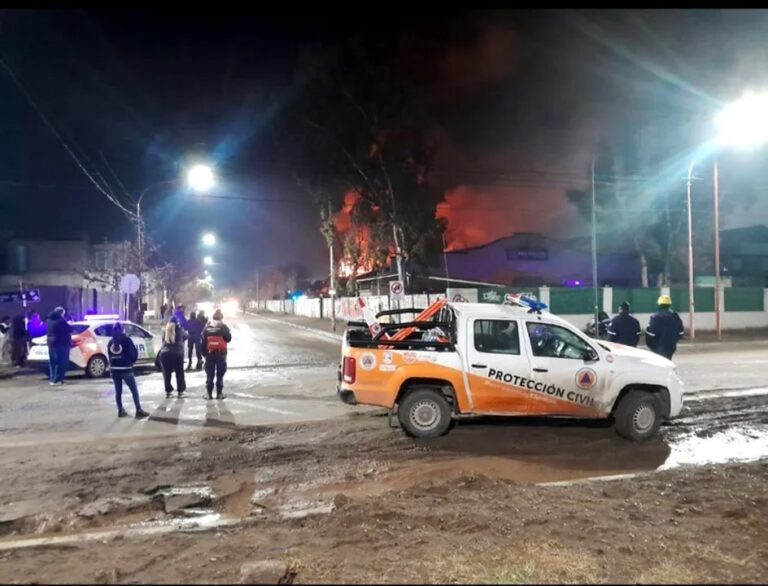 Incendio en recicladora Crisalis en Cipolletti