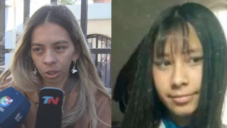 Melisa Heredia, madre de Agostina Vega, durante una entrevista