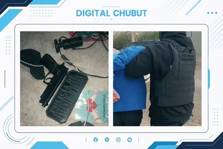 Allanamientos policiales en Puerto Madryn por robo agravado con arma de fuego
