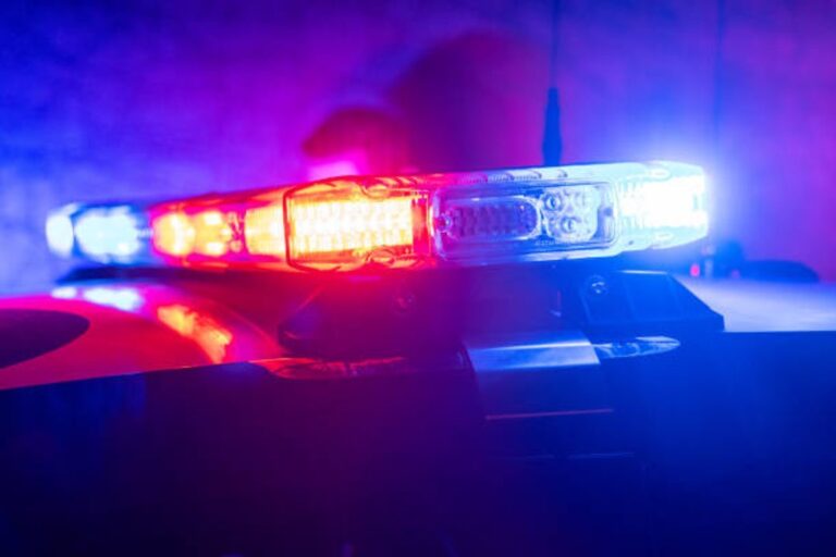 Efectivos policiales durante allanamiento en Zapala