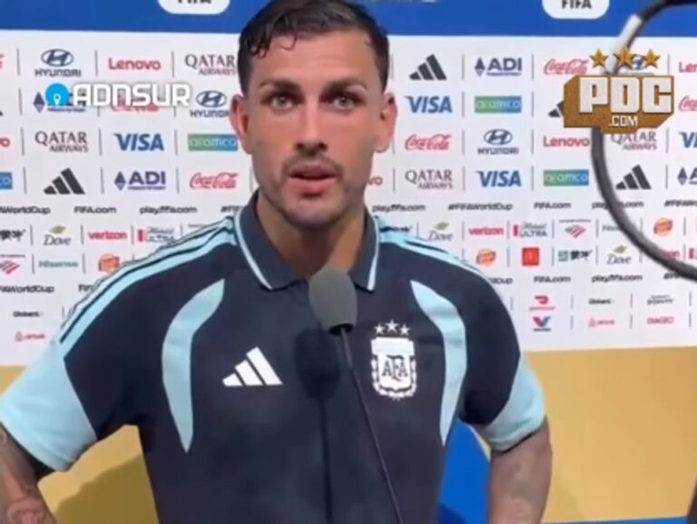 Leandro Paredes en conferencia de prensa tras el partido Argentina vs Cabo Verde en el Mundial 2026
